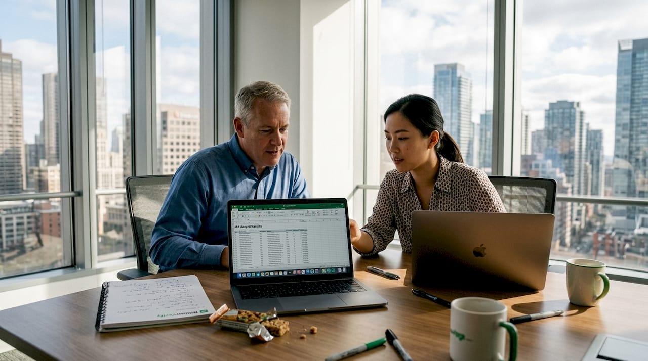 Team reviews email deliverability results