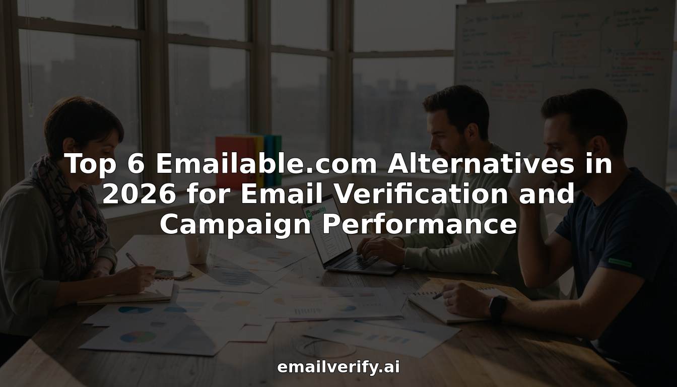 Cover Image for рд╢реАрд░реНрд╖ 6 Emailable.com рд╡рд┐рдХрд▓реНрдк 2026 рдореЗрдВ Email Verification рдФрд░ Campaign Performance рдХреЗ рд▓рд┐рдП