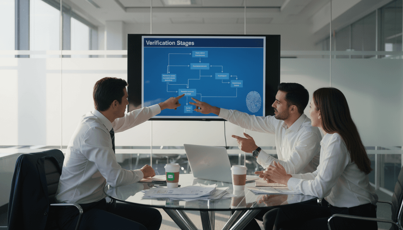 IT team discussing multi-layer email verification